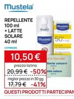 Prenatal Repellente Mustela + latte solare offerta