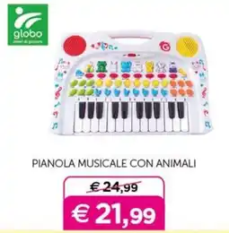 Universo Bimbo Pianola musicale con animali globo offerta