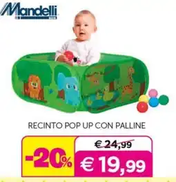 Universo Bimbo Mandelli Recinto pop up con palline offerta