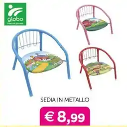 Universo Bimbo Sedia in metallo globa offerta