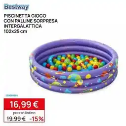 Prenatal Bestway Piscinetta gioco con palline sorpresa intergalattica offerta