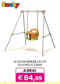 Universo Bimbo Smoby Altalena Dolce 120 cm offerta