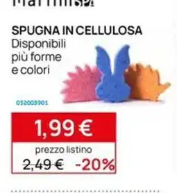 Prenatal Spugna in cellulosa offerta