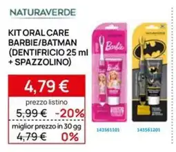 Prenatal Kit oral care Barbie/Batman offerta