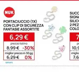 Prenatal NUK portaciuccio con clip di sicurezza offerta