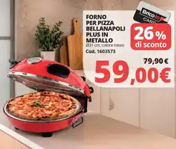 Brico Io Forno per pizza Bellanapoli Plus in metallo offerta