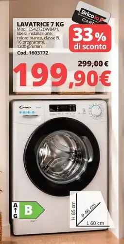 Brico Io Candy Lavatrice offerta