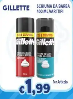 Opportunity Shop Gillette schiuma da barba offerta