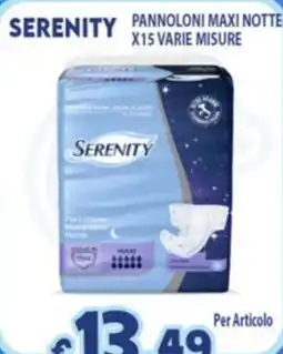 Opportunity Shop Pannoloni Maxi Notte Serenity offerta