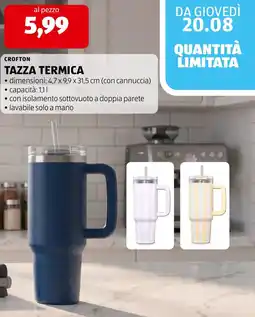 ALDI Crofton tazza termica offerta