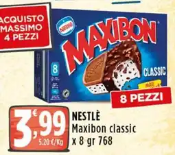Rossotono Carrefour Maxibon classic Nestlé offerta