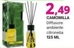 Irys Camomilla Diffusore ambiente citronella offerta