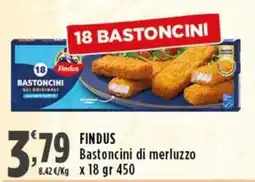 Rossotono Carrefour Findus Bastoncini di merluzzo offerta