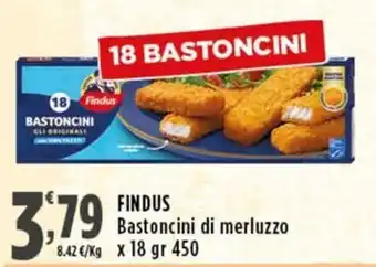 Rossotono Carrefour Findus Bastoncini di merluzzo offerta