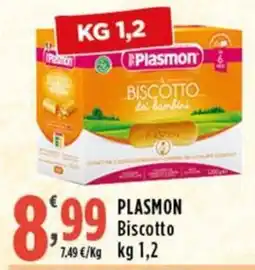 Rossotono Carrefour Plasmon Biscotto offerta