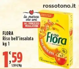 Rossotono Carrefour Flora Riso bell'insalata offerta