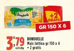 Rossotono Carrefour Bonduelle Mais lattina offerta