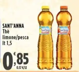 Rossotono Carrefour Sant'Anna Thè limone/pesca offerta