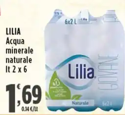 Rossotono Carrefour Lilia Acqua minerale naturale offerta