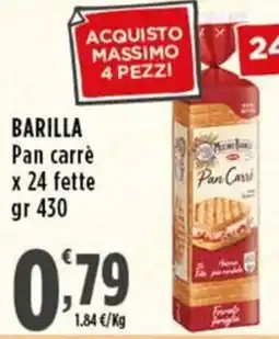 Rossotono Carrefour Barilla Pan carrè offerta
