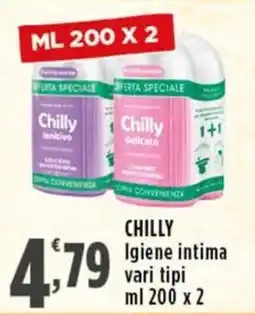 Rossotono Carrefour Chilly igiene intima offerta