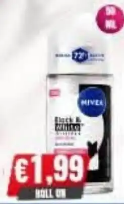 Irys Nivea Black & White deodorante roll on offerta