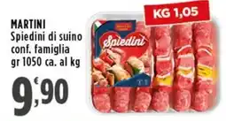 Rossotono Carrefour Martini Spiedini di suino offerta