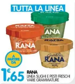 Le Delizie del Sud Rana linee sughi e pesti freschi offerta
