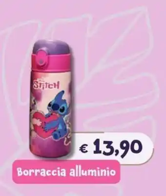 Borraccia alluminio Stitch