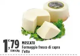Rossotono Carrefour Moscato Formaggio fresco di capra offerta