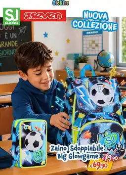 Giokids Zaino Sdoppiabile Big Glowgame SJ offerta