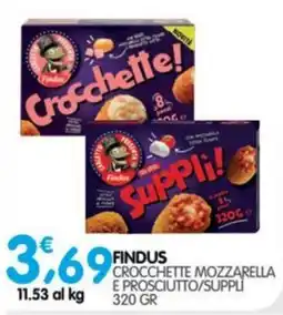 Le Delizie del Sud Findus Crocchette Mozzarella e Prosciutto/Suppli offerta