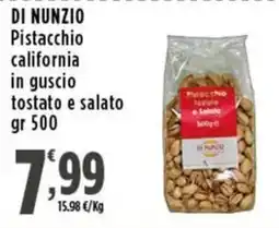 Rossotono Carrefour Pistacchio california in guscio tostato e salato offerta