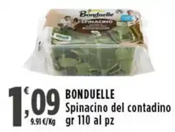 Rossotono Carrefour BONDUELLE Spinacino del contadino offerta
