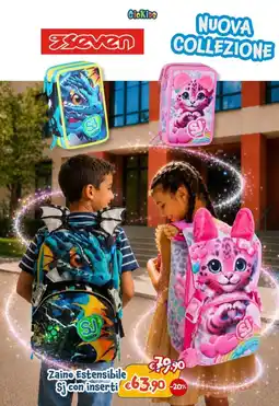 Giokids Zaino Estensibile Sj con inserti offerta