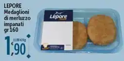 Rossotono Carrefour Medaglioni di merluzzo impanati Lepore offerta