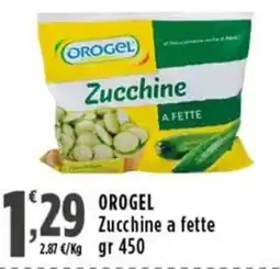 Rossotono Carrefour Orogel Zucchine a fette offerta