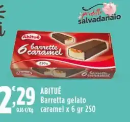 Rossotono Carrefour Abitué Barretta gelato caramel offerta