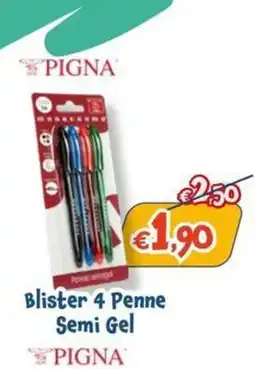 Giokids Pigna Blister 4 Penne Semi Gel offerta