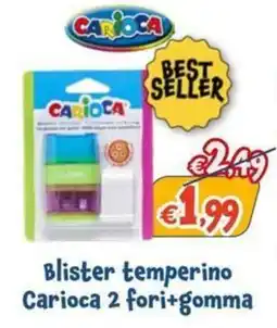 Giokids Blister temperino Carioca offerta