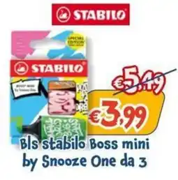 Giokids Bls stabilo Boss mini by Snooze One offerta