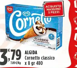 Rossotono Carrefour Algida Cornetto classico offerta