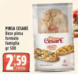 Rossotono Carrefour Pinsa Cesare Base pinsa formato famiglia offerta