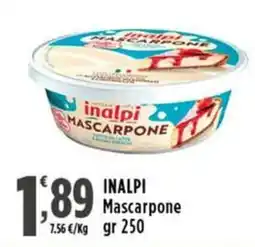 Rossotono Carrefour inalpi Mascarpone offerta