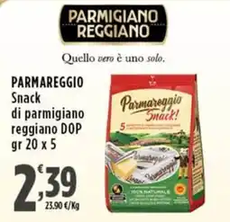 Rossotono Carrefour Parmareggio Snack di parmigiano reggiano DOP offerta