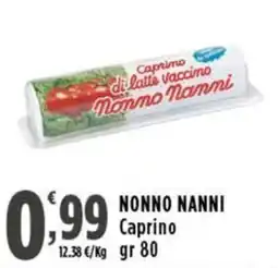 Rossotono Carrefour Caprino di latte vaccino Nonno Nanni offerta