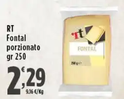 Rossotono Carrefour Fontal porzionato offerta