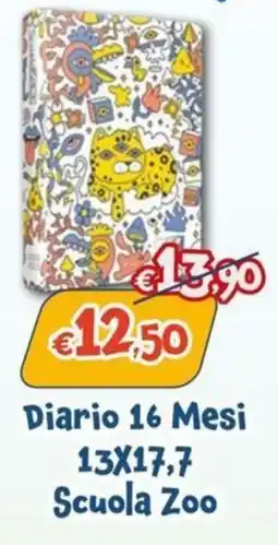 Giokids Diario 16 Mesi Scuola Zoo offerta