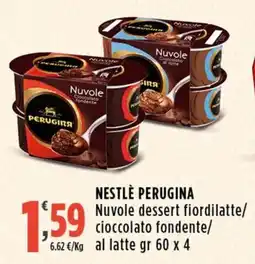 Rossotono Carrefour Nuvole dessert fiordilatte cioccolato fondente offerta