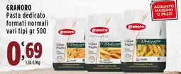 Rossotono Carrefour Pasta dedicato Granoro offerta
